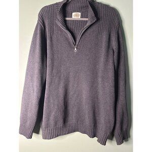 Paradise Collection Men’s XL Gray Cotton Sweater Classic Preppy Pullover office
